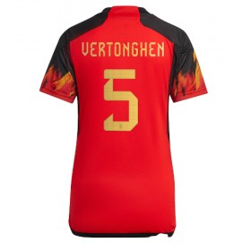 Belgien Jan Vertonghen #5 Hemmakläder Dam VM 2022 Kortärmad